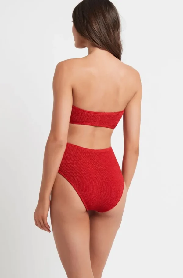 Sale Baywatch Red The Palmer Bottom | Gone Bananas Beachwear | San Diego Minimal Coverage Bottom | High Waist Bottom