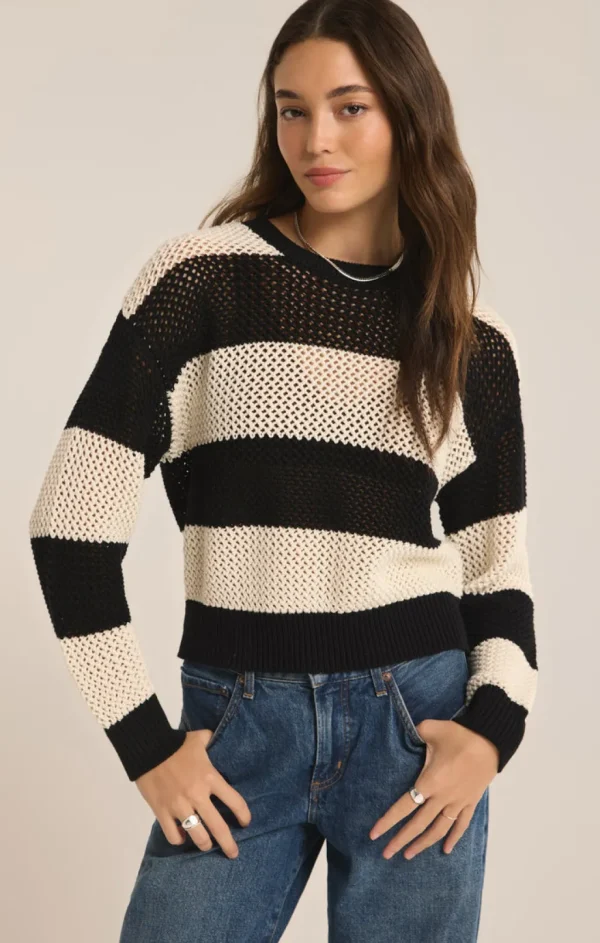 Clearance Broadbeach Stripe Sweater Tees, Tanks And Sweatshirts