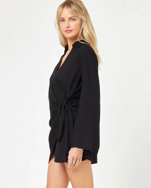 Clearance Black Las Palmas Dress Cover Ups