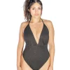 Discount Lurex Malta One Piece High Leg One Pieces