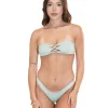 Outlet Boho Mint Criss Cross Bandeau Top Bandeau Top