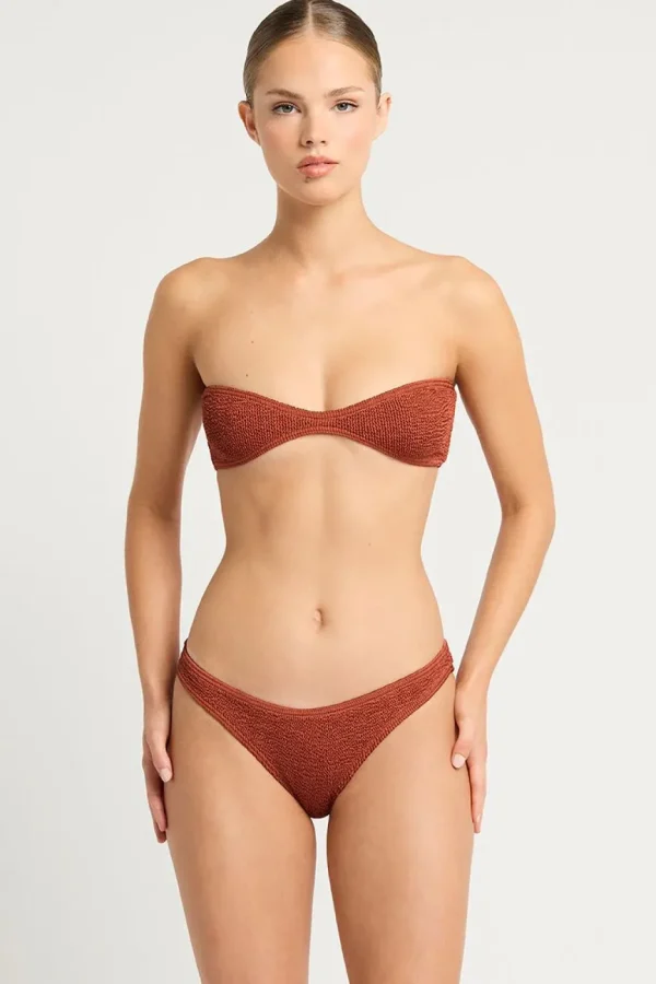 Clearance Bronze Shimmer The Layla Top Bandeau Top