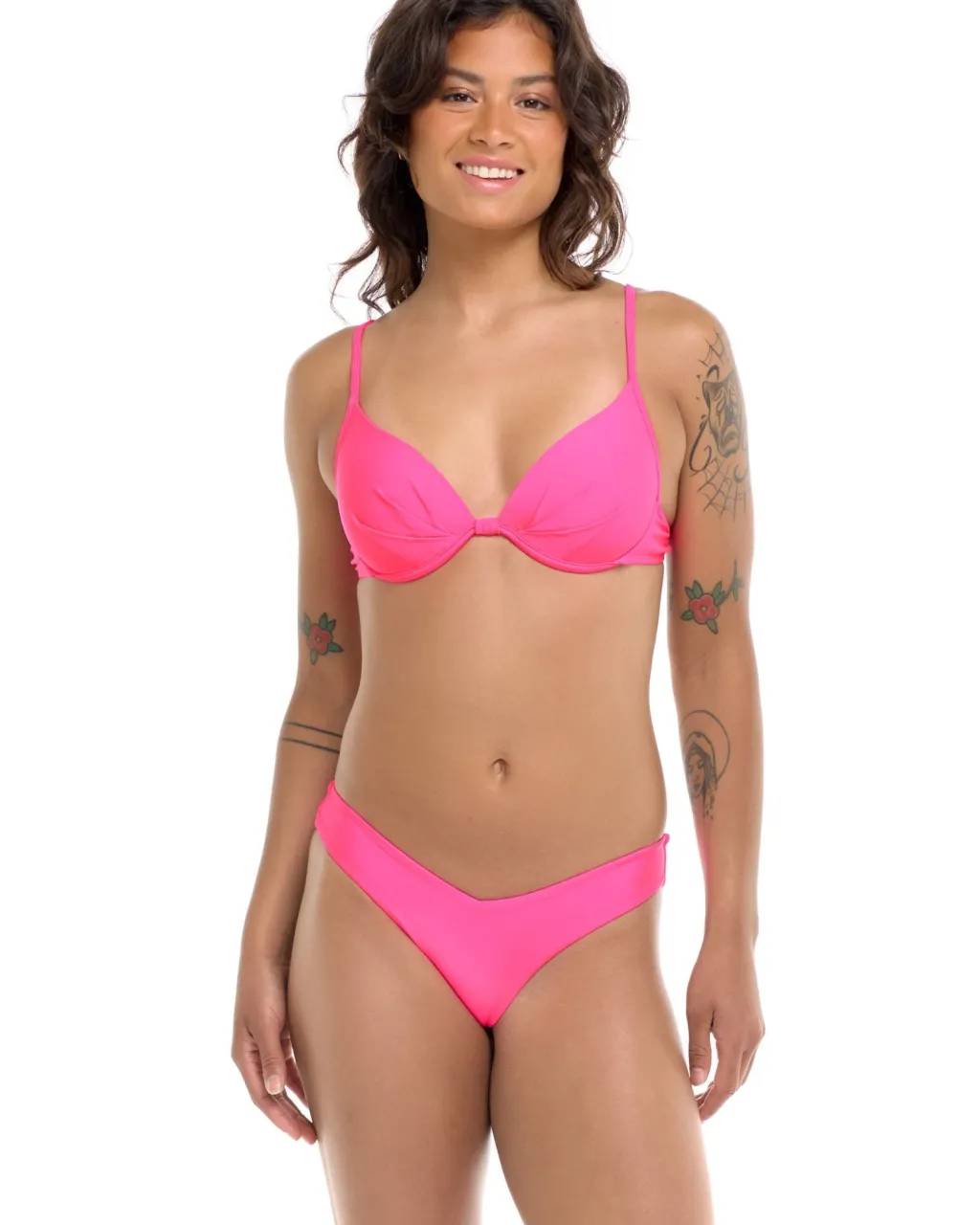 bubble_gum_smoothies_kend_1.webp Online Bubble Gum Smoothies Kendal Bottom | Gone Bananas Beachwear | San Diego Minimal Coverage Bottom | High Leg Bottom