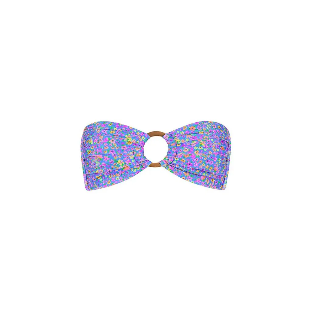 bubblegum_blossom_straple_4.webp Fashion Bubblegum Blossom Strapless Bandeau Bikini Top Bandeau Top