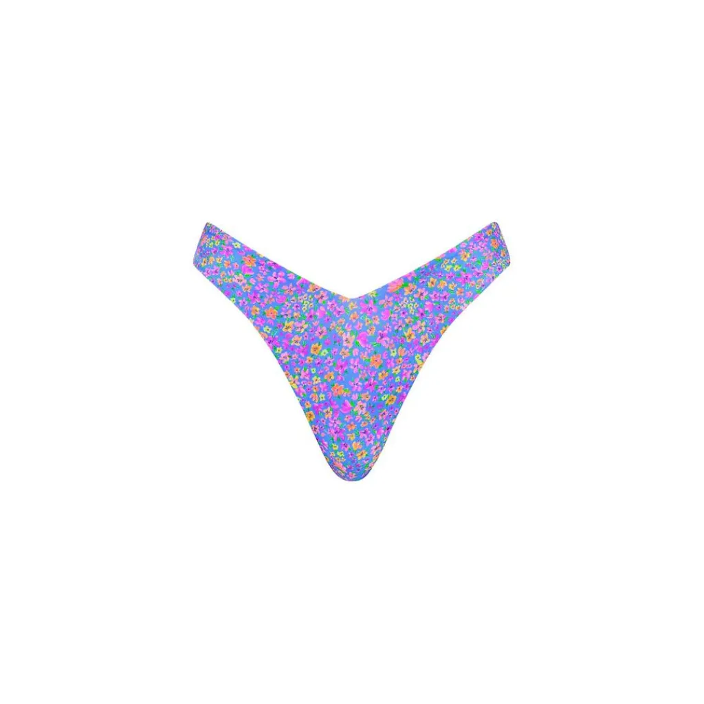bubblegum_blossom_y_cheek_3.webp Hot Bubblegum Blossom Y Cheeky Bikini Bottom Minimal Coverage Bottom | High Leg Bottom
