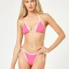 Best Bubblegum Pink/Cream Aspen Top Triangle Top