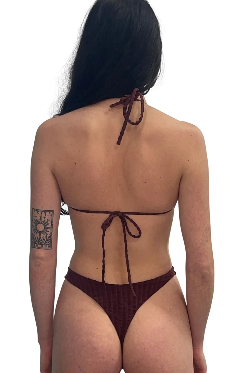 burgundy_high_leg_thong_b_0.webp Hot High Leg Thong Bikini Bottom | Gone Bananas Beachwear | Swim Minimal Coverage Bottom | High Leg Bottom