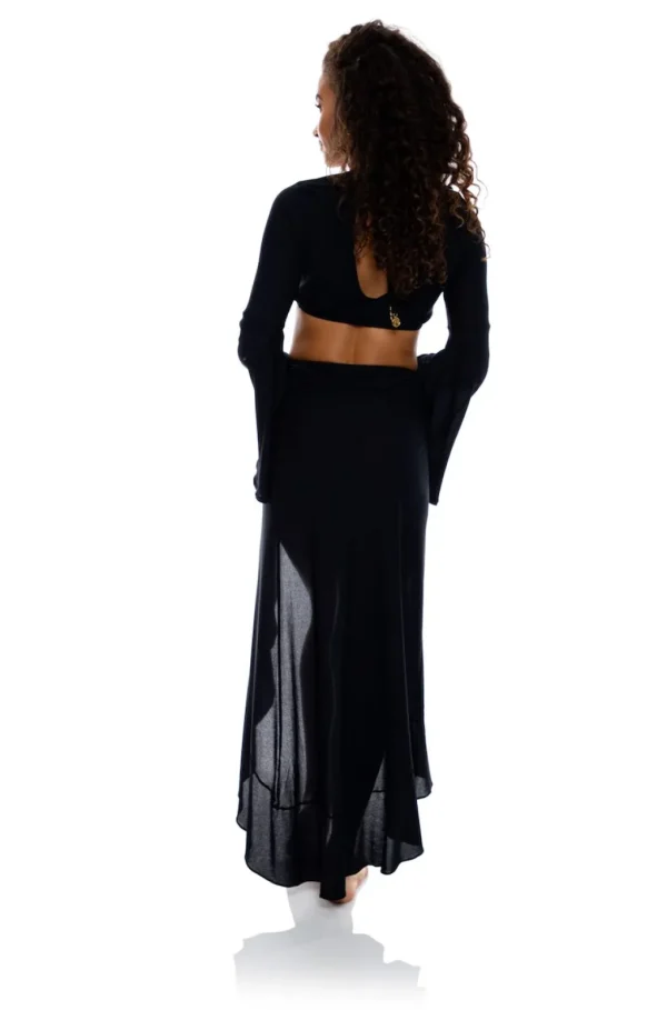 Hot Cosita Buena Ruffle High Lo Slit Skirt | Gone Bananas Beachwear | Swim Shorts, Pants And Skirts