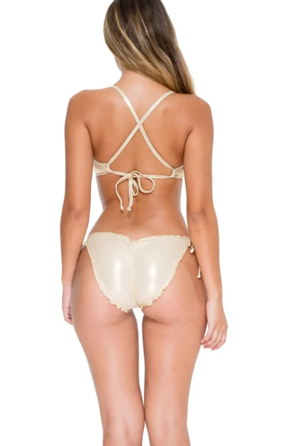 Best Cosita Buena Wavey Full Ruched Tie Side Bottom | Gone Bananas Beachwear Tie Side Bottom | Minimal Coverage Bottom