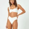 New Cream Eco Chic Repreve Marlee Bikini Top Bralette Top