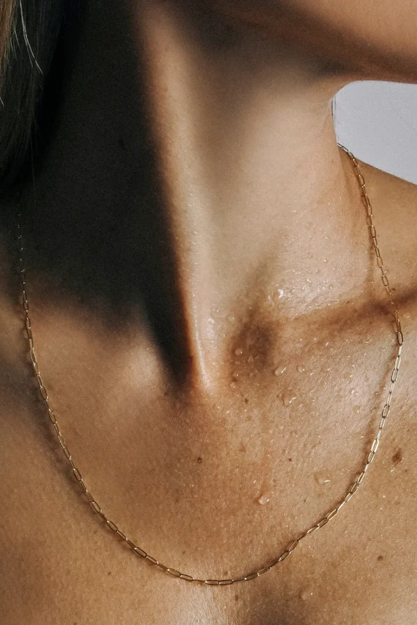 Sale Dainty Paperclip Chain Necklace Jewelry