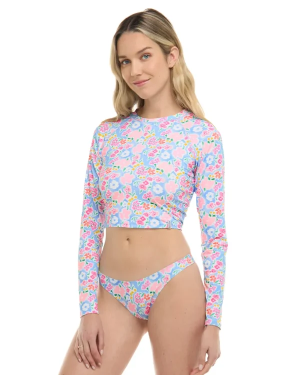 Hot Daydream Let It Be Crop Rashguard Cover Ups