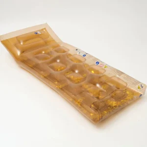 Discount Disco Gold PVC Retro Lie-On Floats