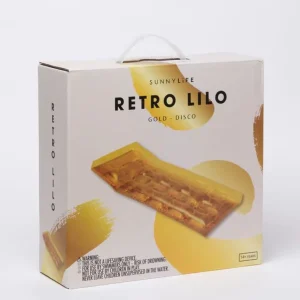 Discount Disco Gold PVC Retro Lie-On Floats