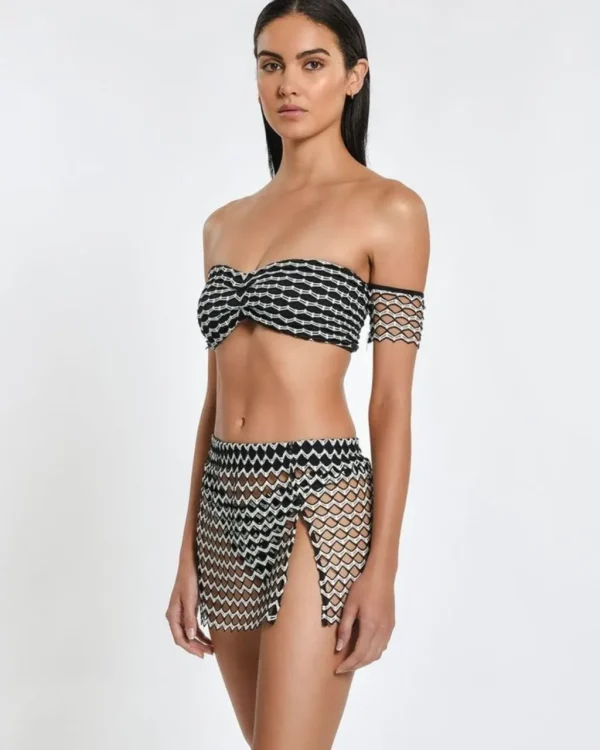 Discount Domino Day Zuri Mini Skirt | Gone Bananas Beachwear | San Diego | Swim Cover Ups