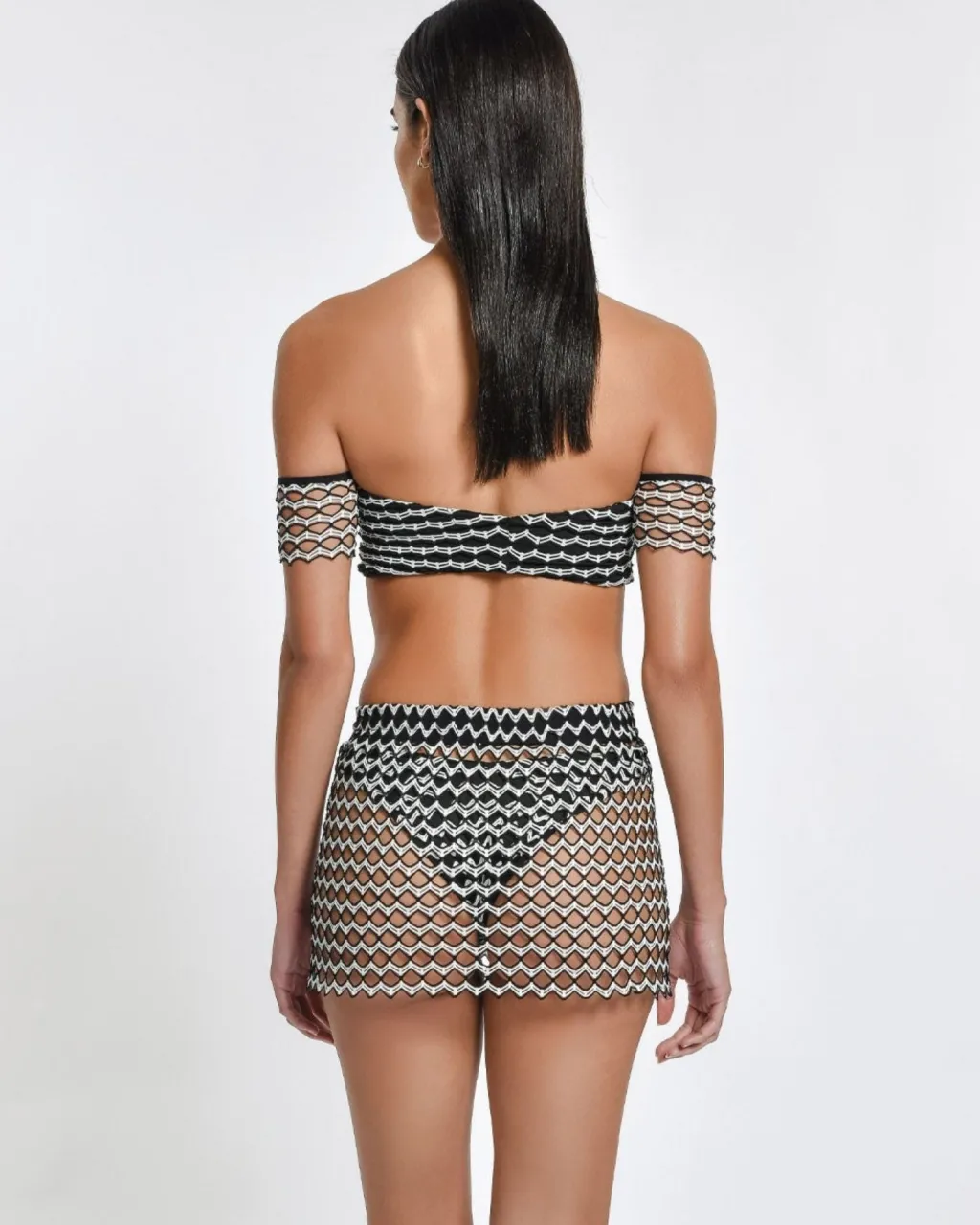 domino_day_zuri_mini_skir_1.webp Discount Domino Day Zuri Mini Skirt | Gone Bananas Beachwear | San Diego | Swim Cover Ups