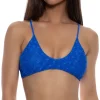Sale Electric Blue Brilla Multiway Keyhole Cross Neck Top | Gone Bananas Beachwear Bralette Top