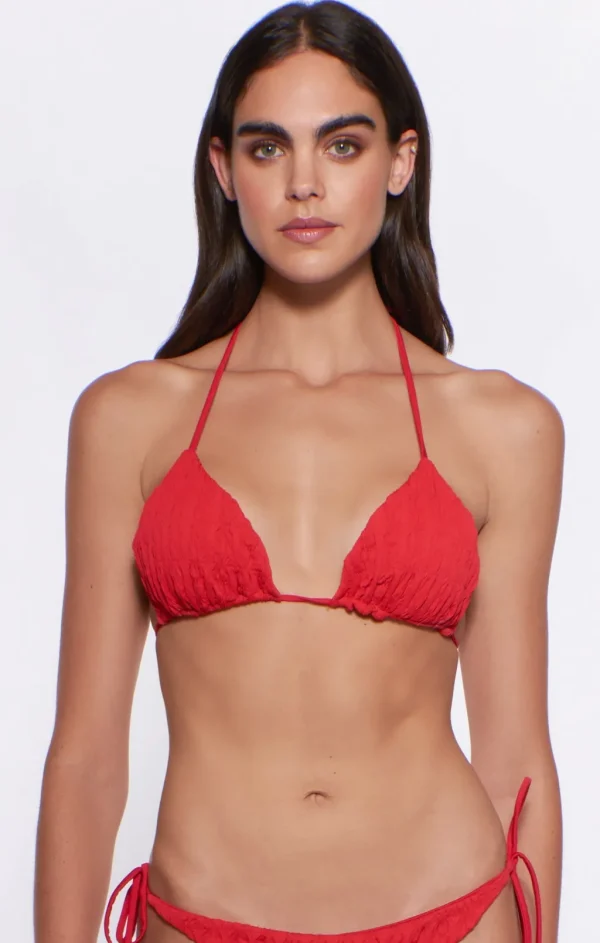 Clearance Espanola Red Fifi Top Triangle Top