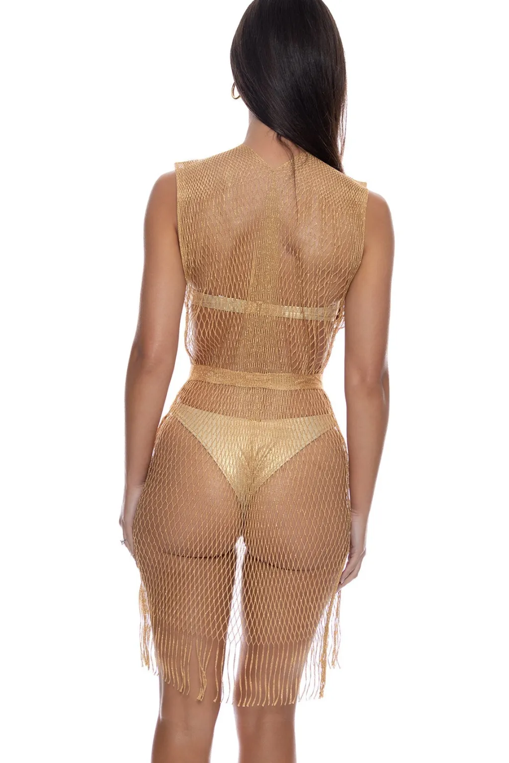 gold_quite_the_catch_shor_2.webp Outlet Quite The Catch Short Caftan Cover Up Cover Ups