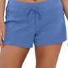 New Harbor Blue Sandbar Rib Laguna Swim Short | Gone Bananas Beachwear | San Diego, CA Full Coverage Bottom