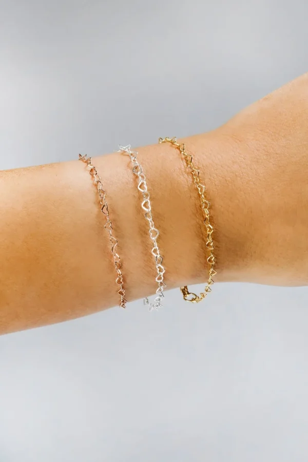 New Heart Chain Bracelet Jewelry