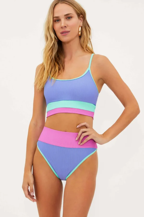 Sale High Tide Colorblock Emmy Bottom | Gone Bananas Beachwear | San Diego Moderate Coverage Bottom