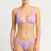 Fashion Lavender Floral Sofie Top Triangle Top