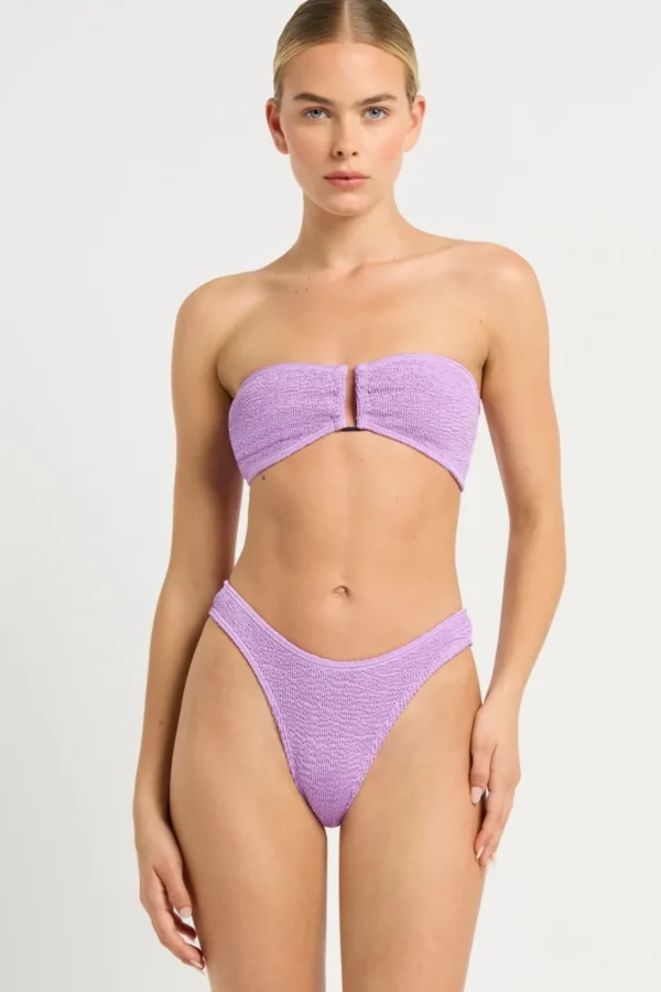 Online Lilac Shimmer The Tie Back Blake Top Bandeau Top