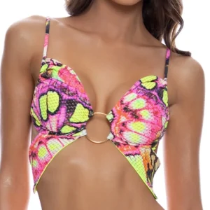 New Multicolor Ring Butterfly Bralette Top Bralette Top