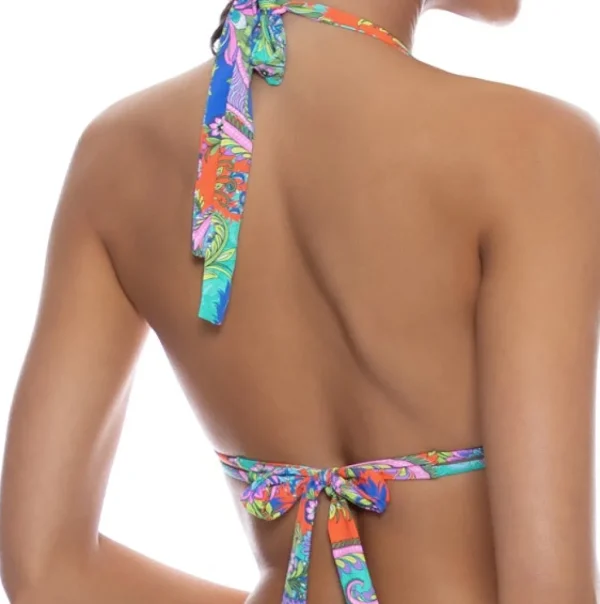 Clearance In the Groove Reversible Triangle Halter Halter Top | Cup Size Top