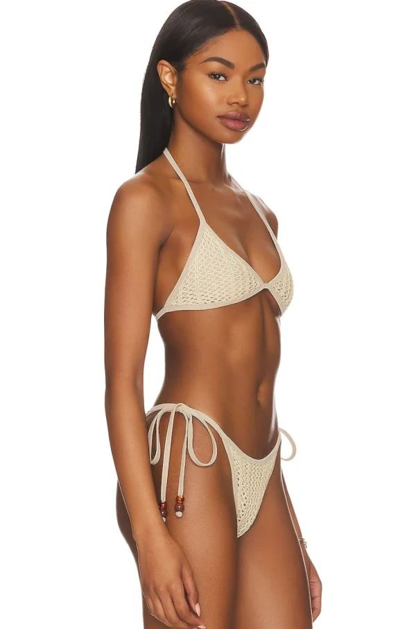 Online Mushroom Delilah Bikini Bottom Tie Side Bottom | Minimal Coverage Bottom
