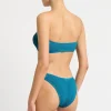 Hot Ocean Shimmer The Sign Bottom | Gone Bananas Beachwear | San Diego Moderate Coverage Bottom