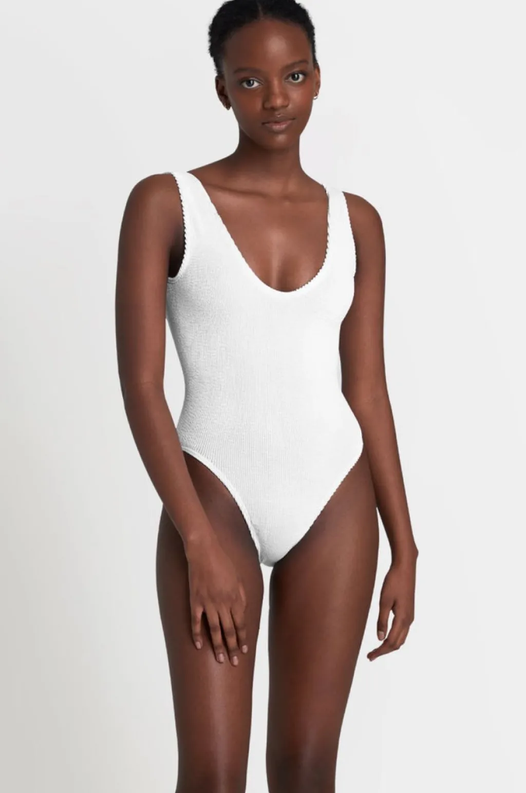 optic_white_the_mara_one__0.webp New Optic White The Mara One Piece | Gone Bananas Beachwear | San Diego High Leg One Pieces