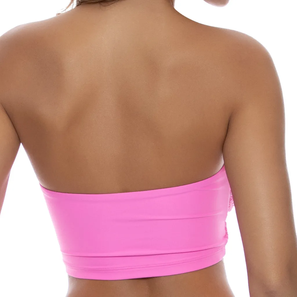 pink_brilla_double_loop_b_1.webp Hot Brilla Double Loop Bandeau Crop Top Bandeau Top