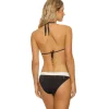 Hot Pretty Little Thing Black & Off-White Flip Bottom Moderate Coverage Bottom