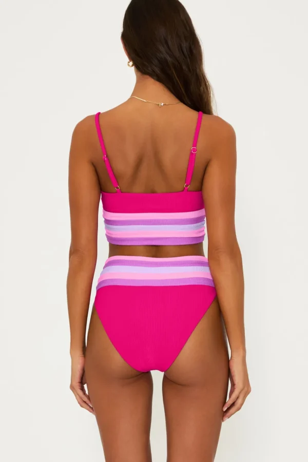 Clearance Raspberry Colorblock Millie Bottom Moderate Coverage Bottom
