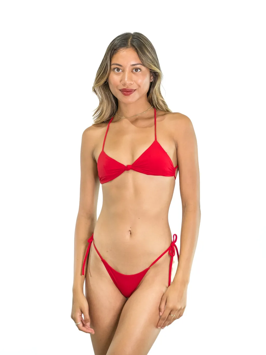 red_cheeky_double_face_ti_1.webp Fashion Cheeky Double Face Tie Side Bottom Tie Side Bottom | Minimal Coverage Bottom
