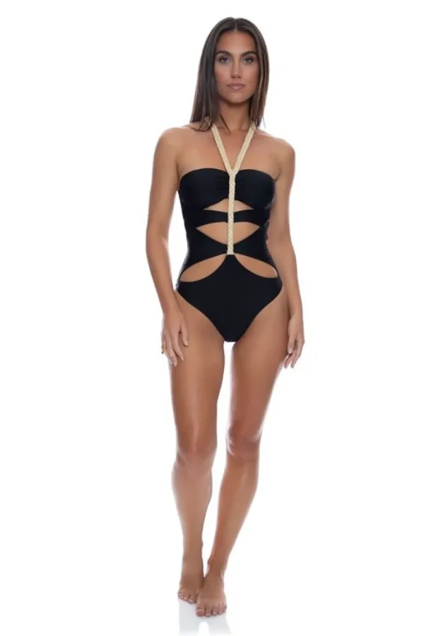 Online Sail On Braided Cut Out One Piece High Leg One Pieces