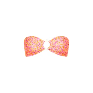 Sale Sherbet Shimmer Strapless Bandeau Bikini Top Bandeau Top