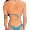 Clearance Shimmer Laguna Frufru Bottom Tie Side Bottom | Minimal Coverage Bottom