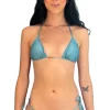Hot Shimmer Laguna Frufru Top Triangle Top