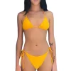Hot Sour Animalier Triangle Bikini Top Triangle Top