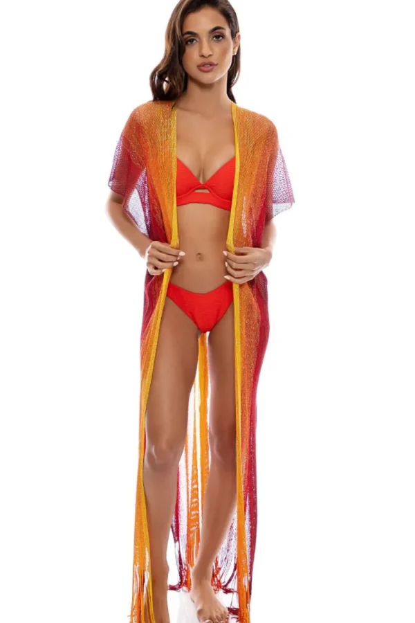 Clearance Sunshine Addict Long Caftan | Gone Bananas Beachwear | San Diego Cover Ups