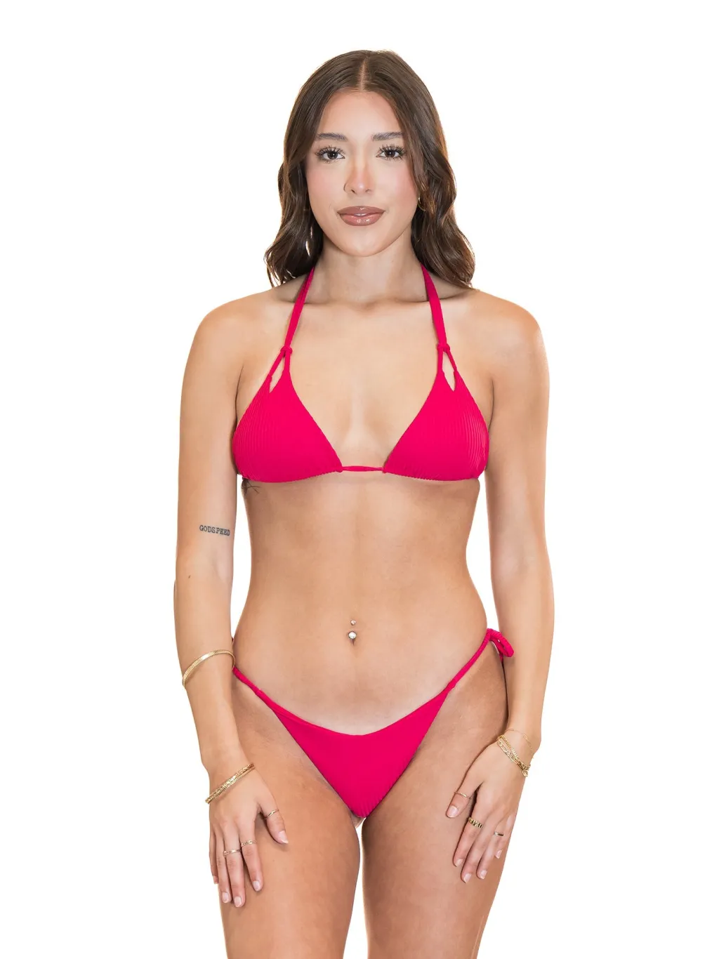 watermelon_ribbed_tie_sid_1.webp Clearance Ribbed Tie Side Bottom Tie Side Bottom | Minimal Coverage Bottom
