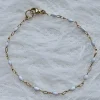 Online White Enamel Chain Bracelet Jewelry