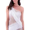 Outlet Fish Net One Shoulder Dress | Gone Bananas Beachwear | San Diego Cover Ups