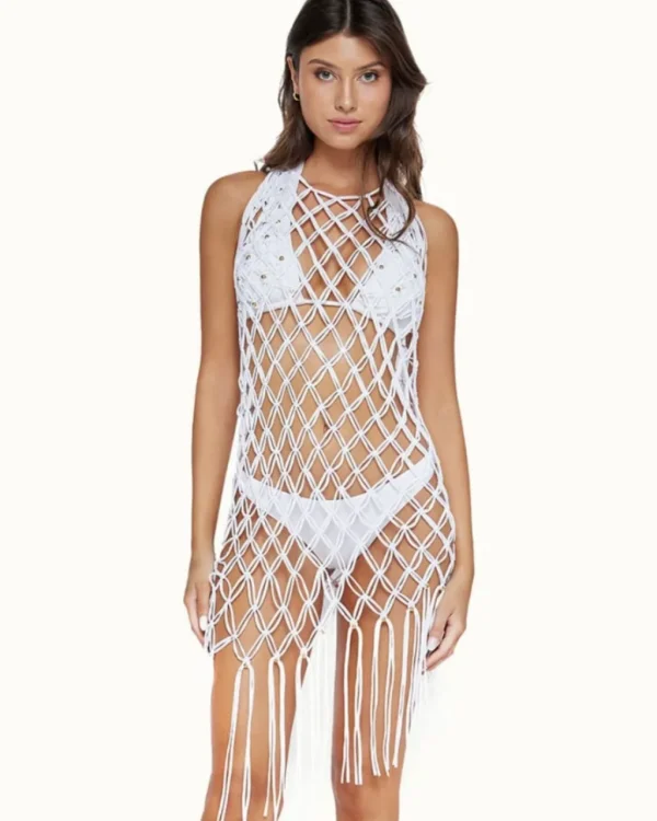 Outlet Sand Beaded Brynn Cover Up Cover Ups