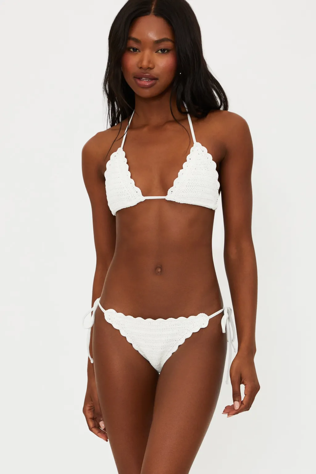 white_soleil_bottom__beac_3.webp Sale Soleil Bottom | | Gone Bananas Beachwear | San Diego | Tie Side Bottom | Moderate Coverage Bottom